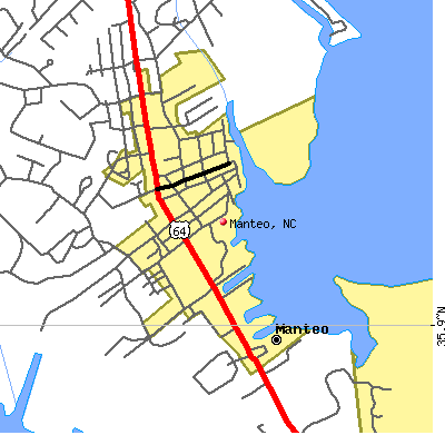 Manteo map