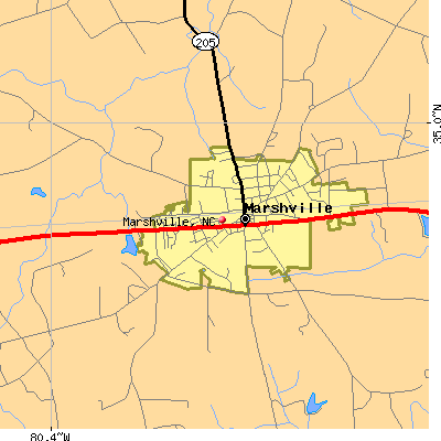 Marshville map