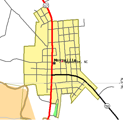 Maysville map