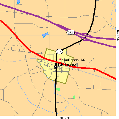 Middlesex map