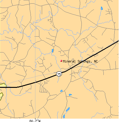 Mineral Springs map
