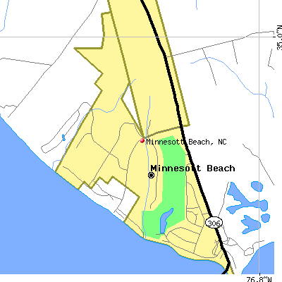 Minnesott Beach map