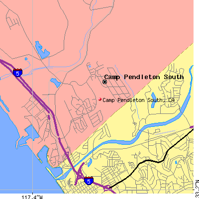 Camp Pendleton South map