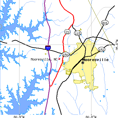 Mooresville map