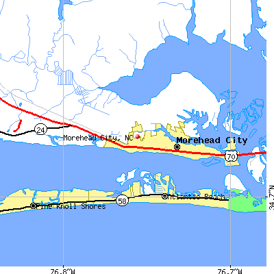 Morehead City map