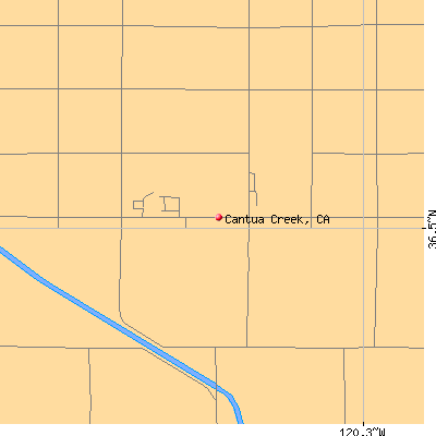 Cantua Creek map
