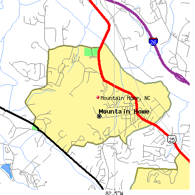 Mountain Home map