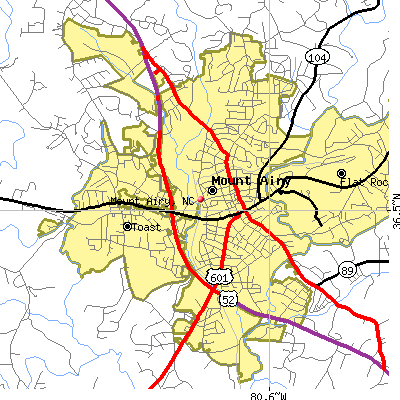 Mount Airy map