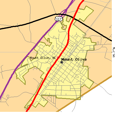 Mount Olive map