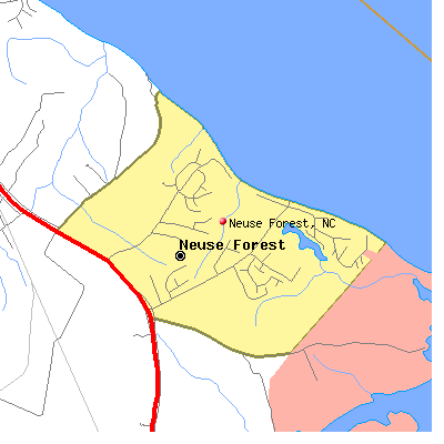 Neuse Forest map