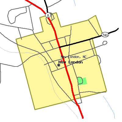 New London map