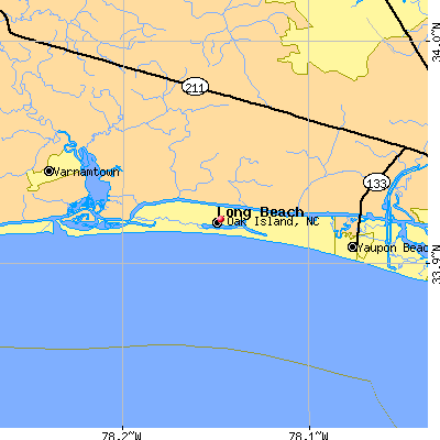 Oak Island map