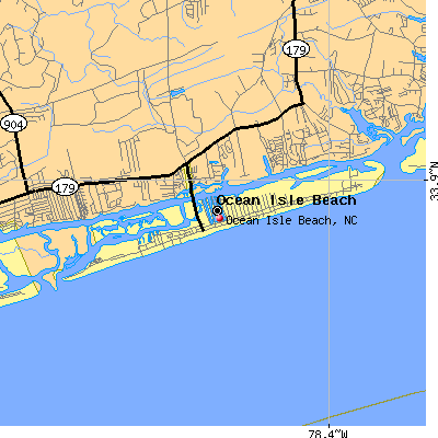 Ocean Isle Beach map