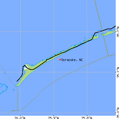 Ocracoke map
