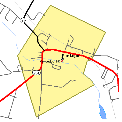 Pantego map