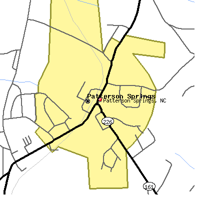 Patterson Springs map