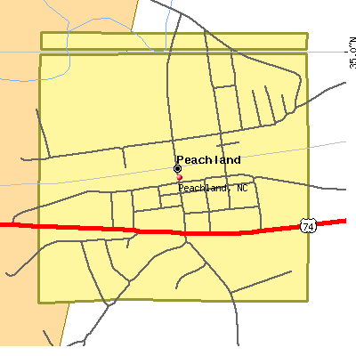 Peachland map