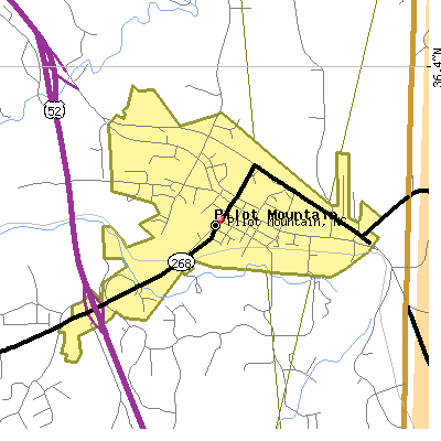 Pilot Mountain map