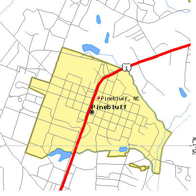 Pinebluff map