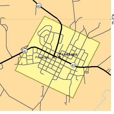 Pinetops map