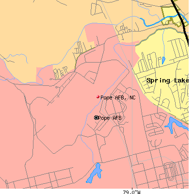 Pope AFB map