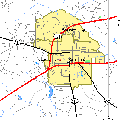 Raeford map