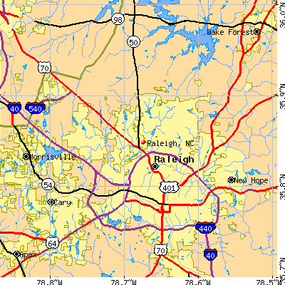 Raleigh map
