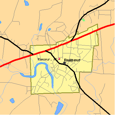 Ramseur map