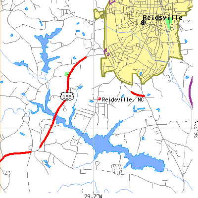 Reidsville map