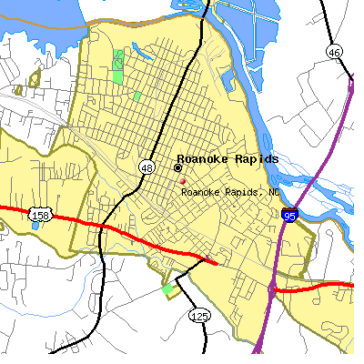Roanoke Rapids map