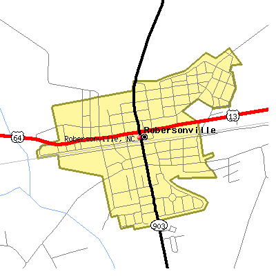 Robersonville map