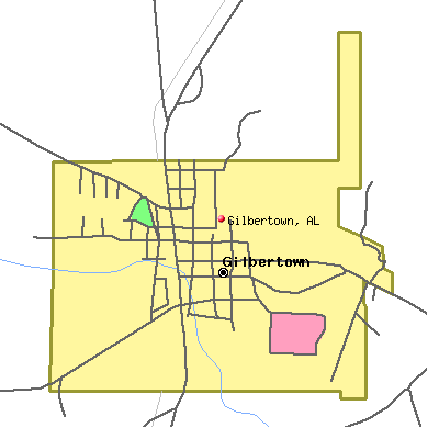 Gilbertown map