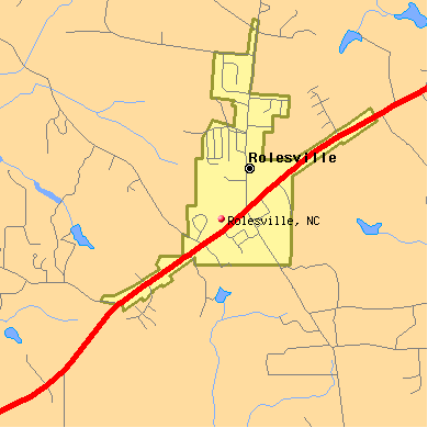 Rolesville map