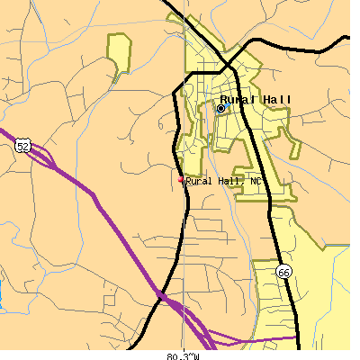 Rural Hall map