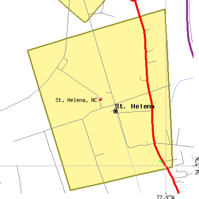 St. Helena map