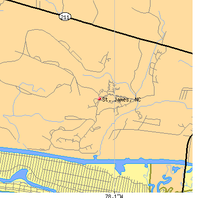 St. James map