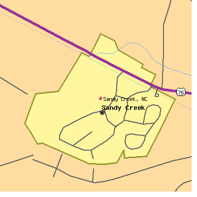 Sandy Creek map