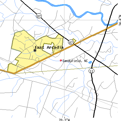 Sandyfield map