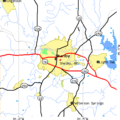 Shelby map