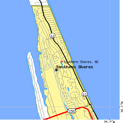 Southern Shores map