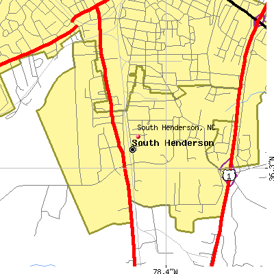 South Henderson map