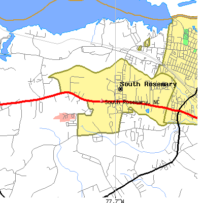 South Rosemary map