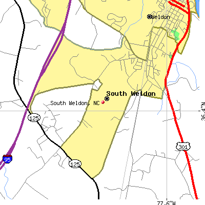 South Weldon map