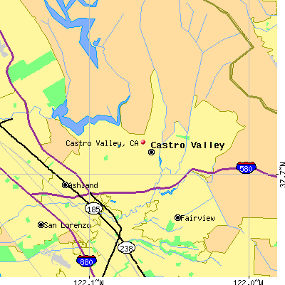 Castro Valley map