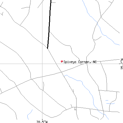Spiveys Corner map