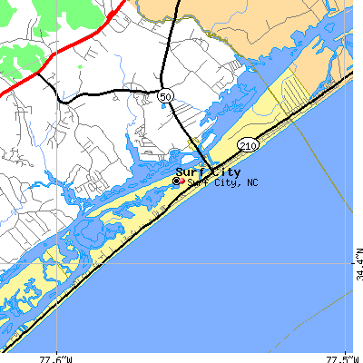 Surf City map