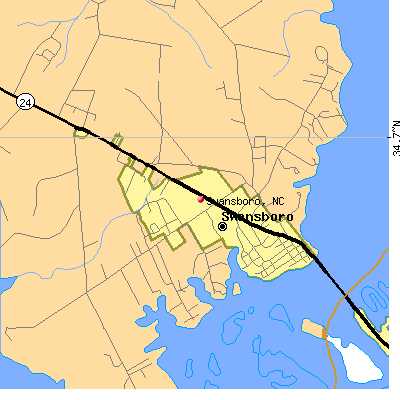 Swansboro map