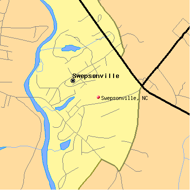 Swepsonville map