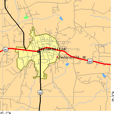 Taylorsville map