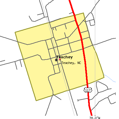 Teachey map